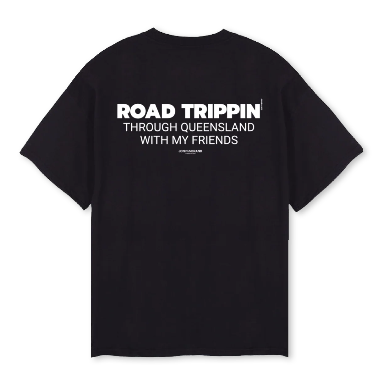 JVBROADTRIPQLD Black Oversized Tee. - Image 2