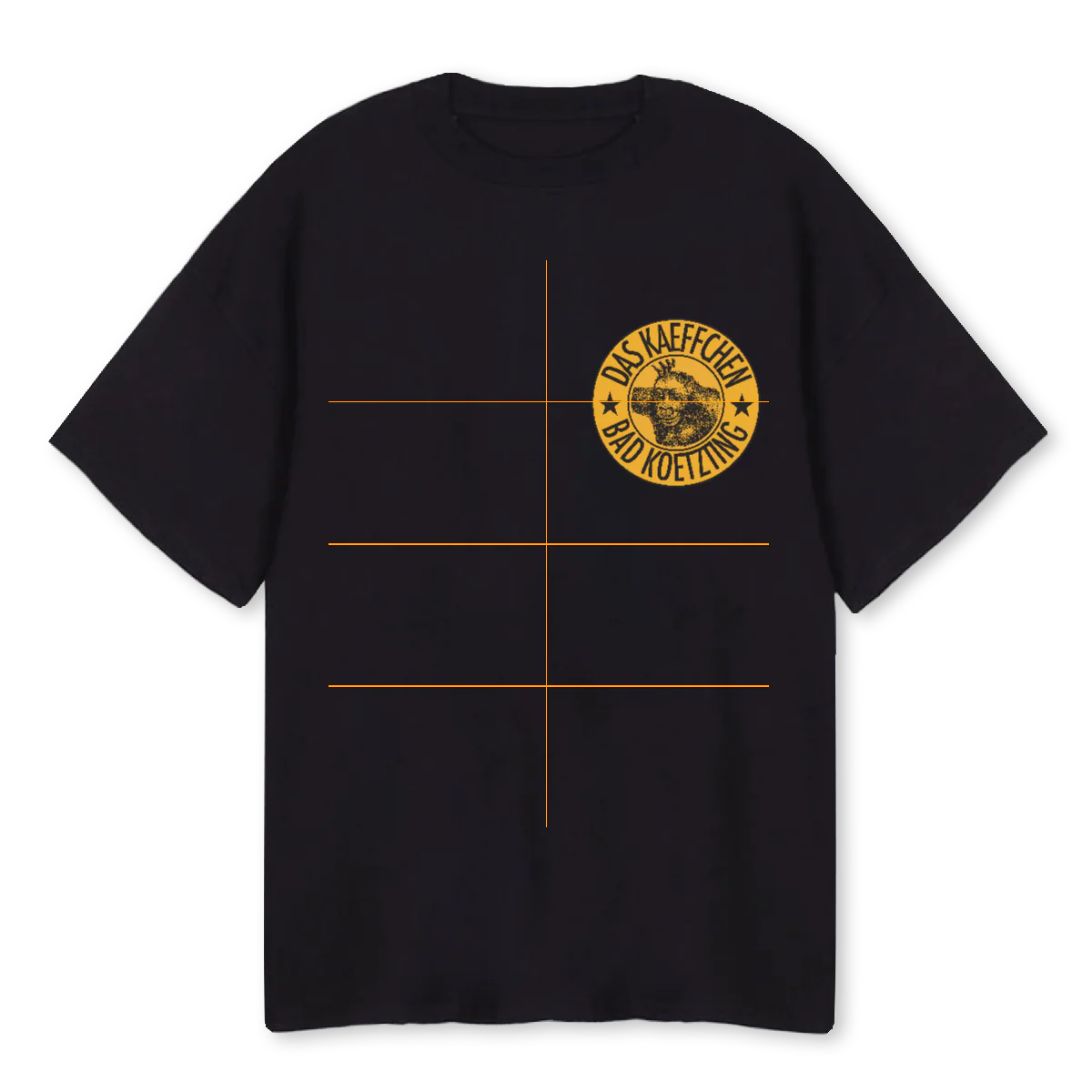 KÄFFCHEN OS Black Oversized Tee.
