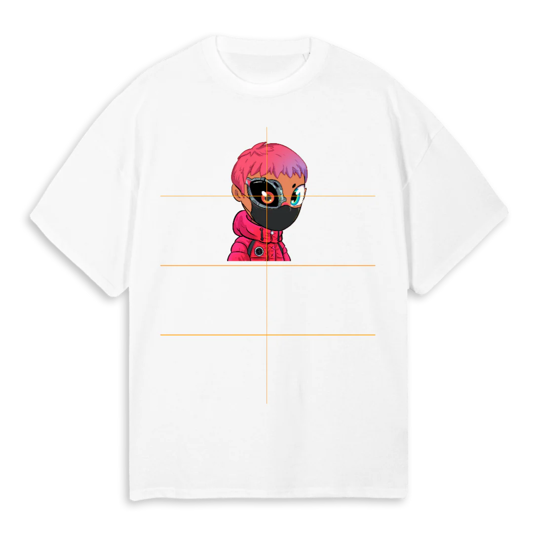 KARAFURU M B White Oversized Tee.