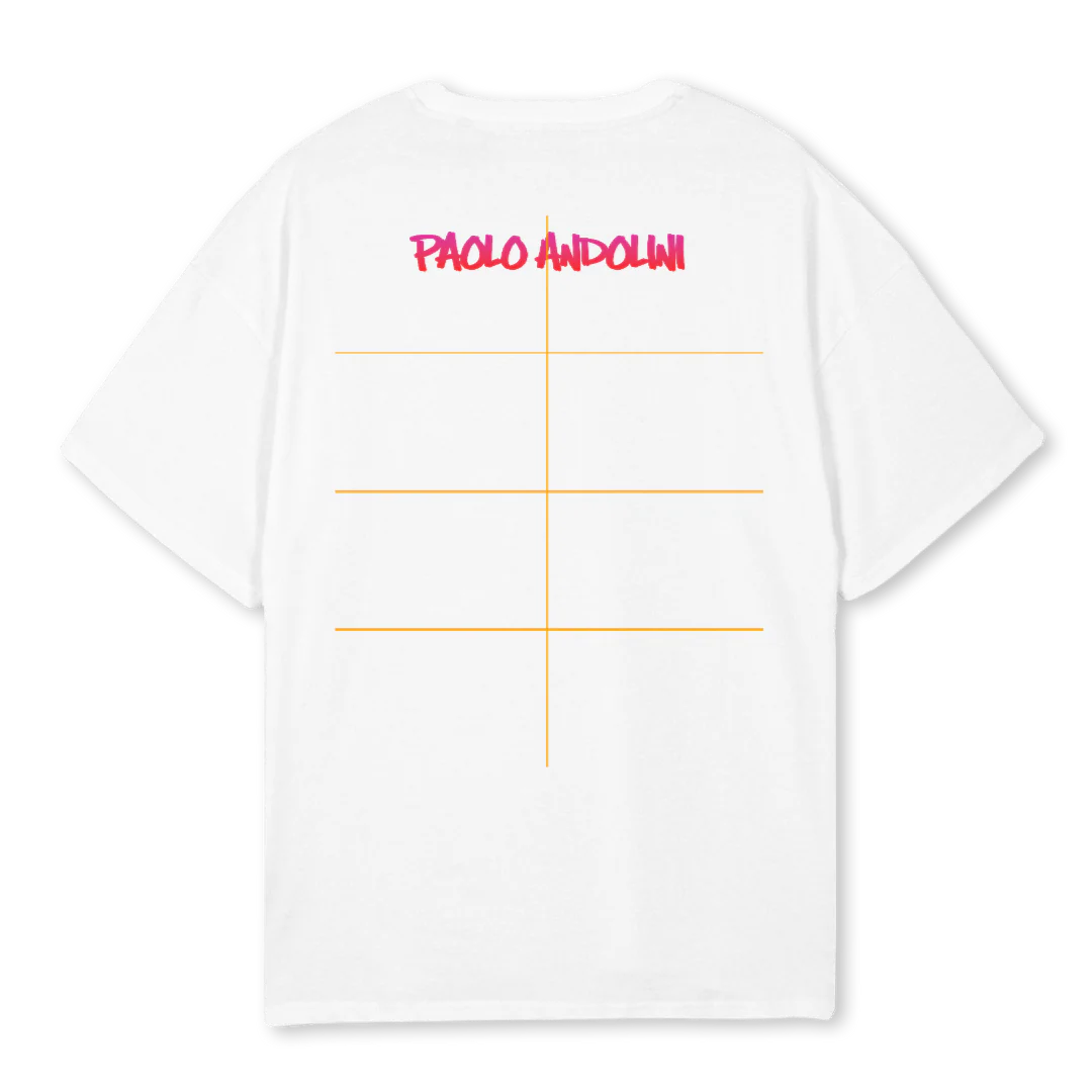KARAFURU W B White Oversized Tee. - Image 2