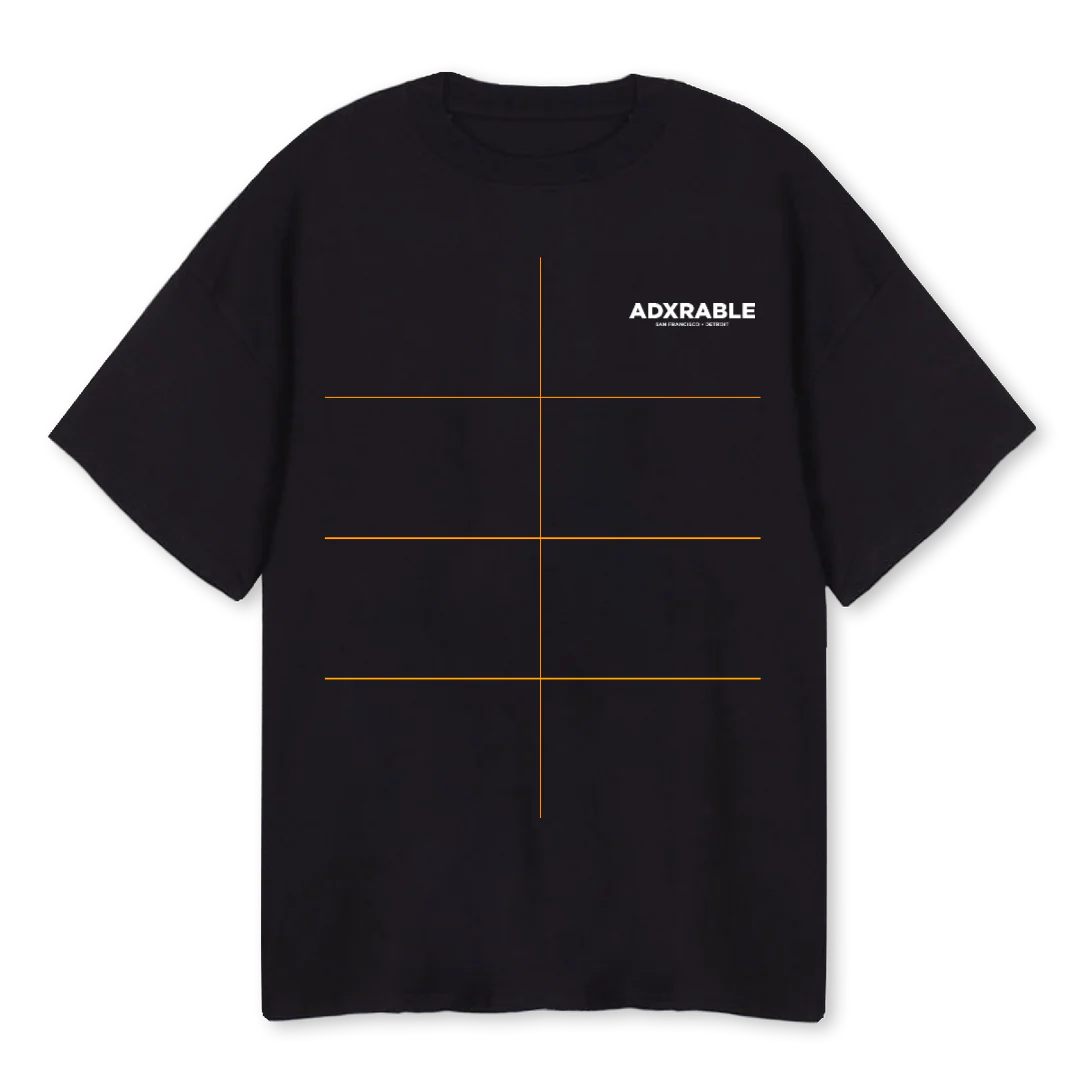 KATAKANAFIREPUPRLE Black Oversized Tee.