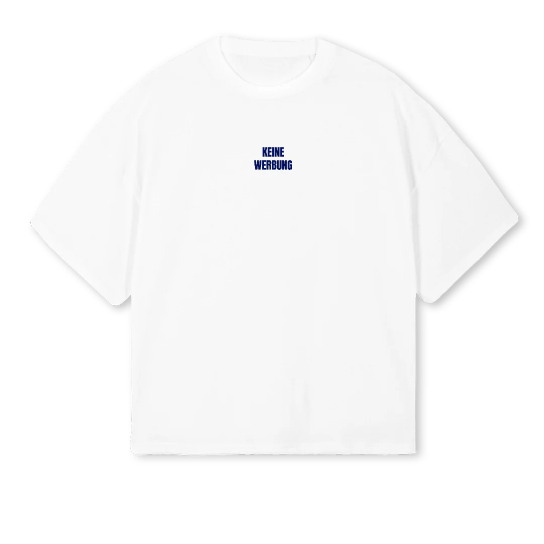 KATER White Oversized Boxy Tee.