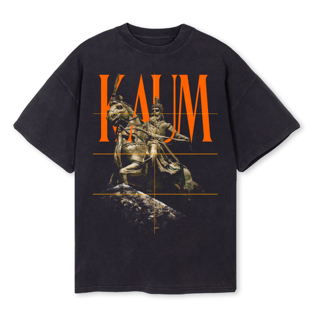 KAUMB Vintage Black Oversized Tee.