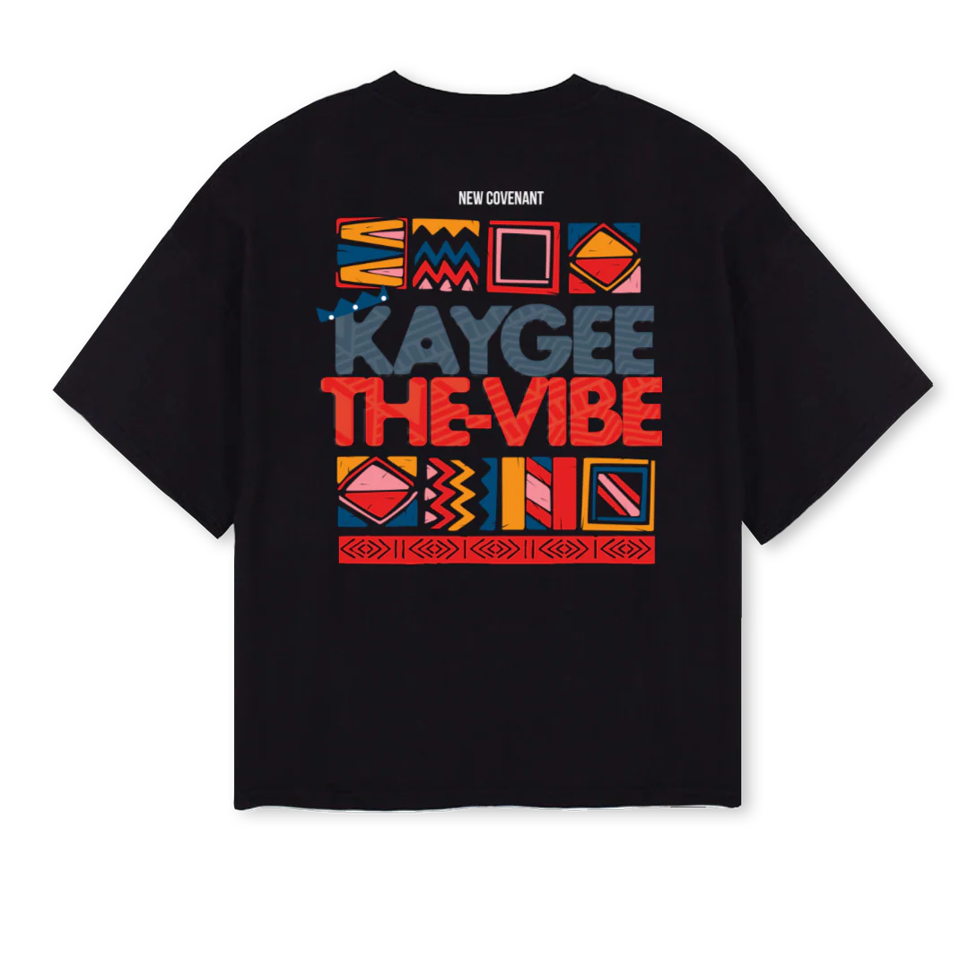 KAYGBLKHER Black Oversized Boxy Tee. - Image 2