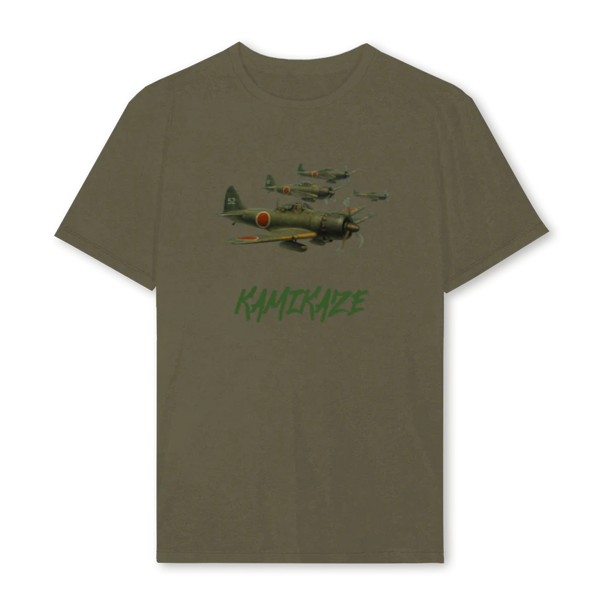 KAZE Vintage Olive Regular Tee.