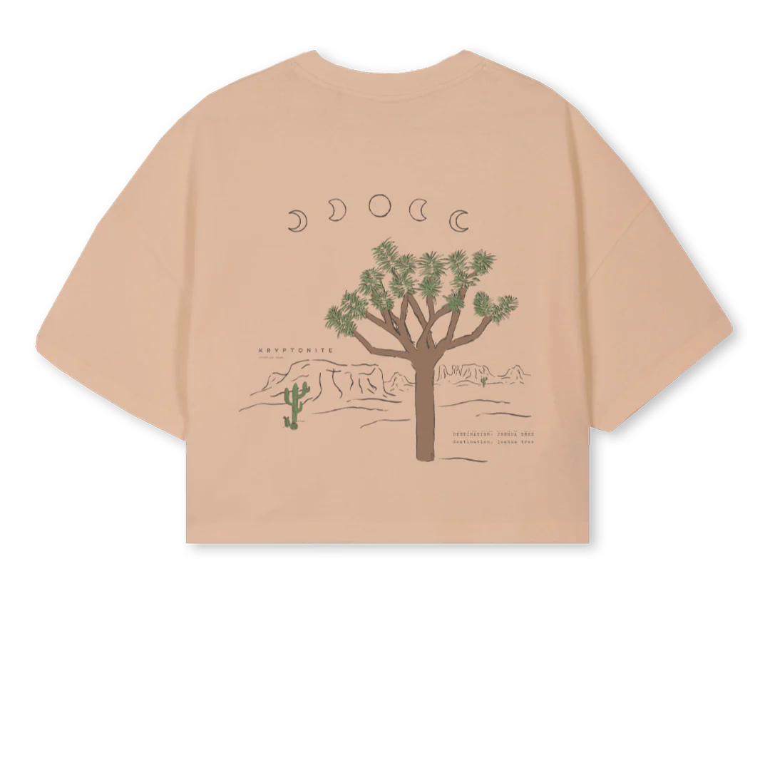 KCD JTCROPC Croissant Cropped Oversized Tee. - Image 2