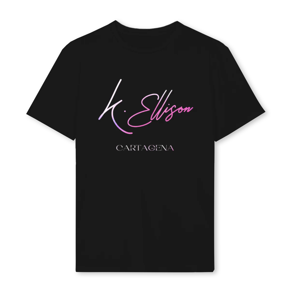 KELLIEPURP Black Regular Tee.