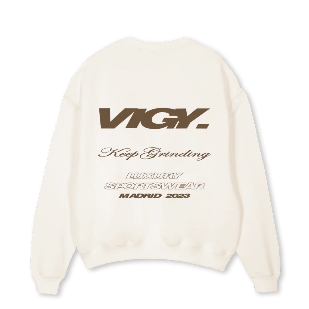 KGVWCREW Vintage White Oversized Crewneck Sweater. - Image 2