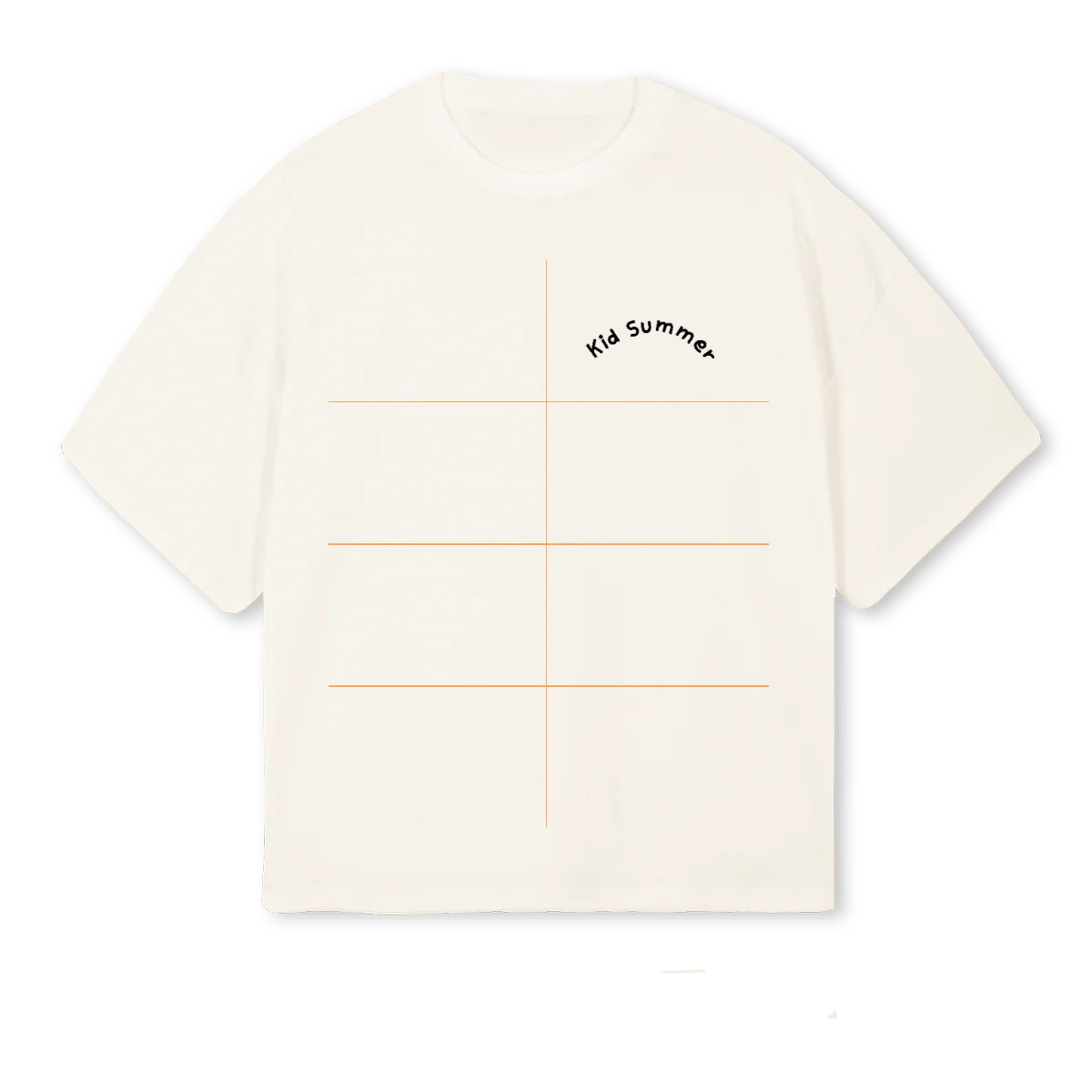 KIDSUMMERROSEBOY Vintage White Oversized Boxy Tee.