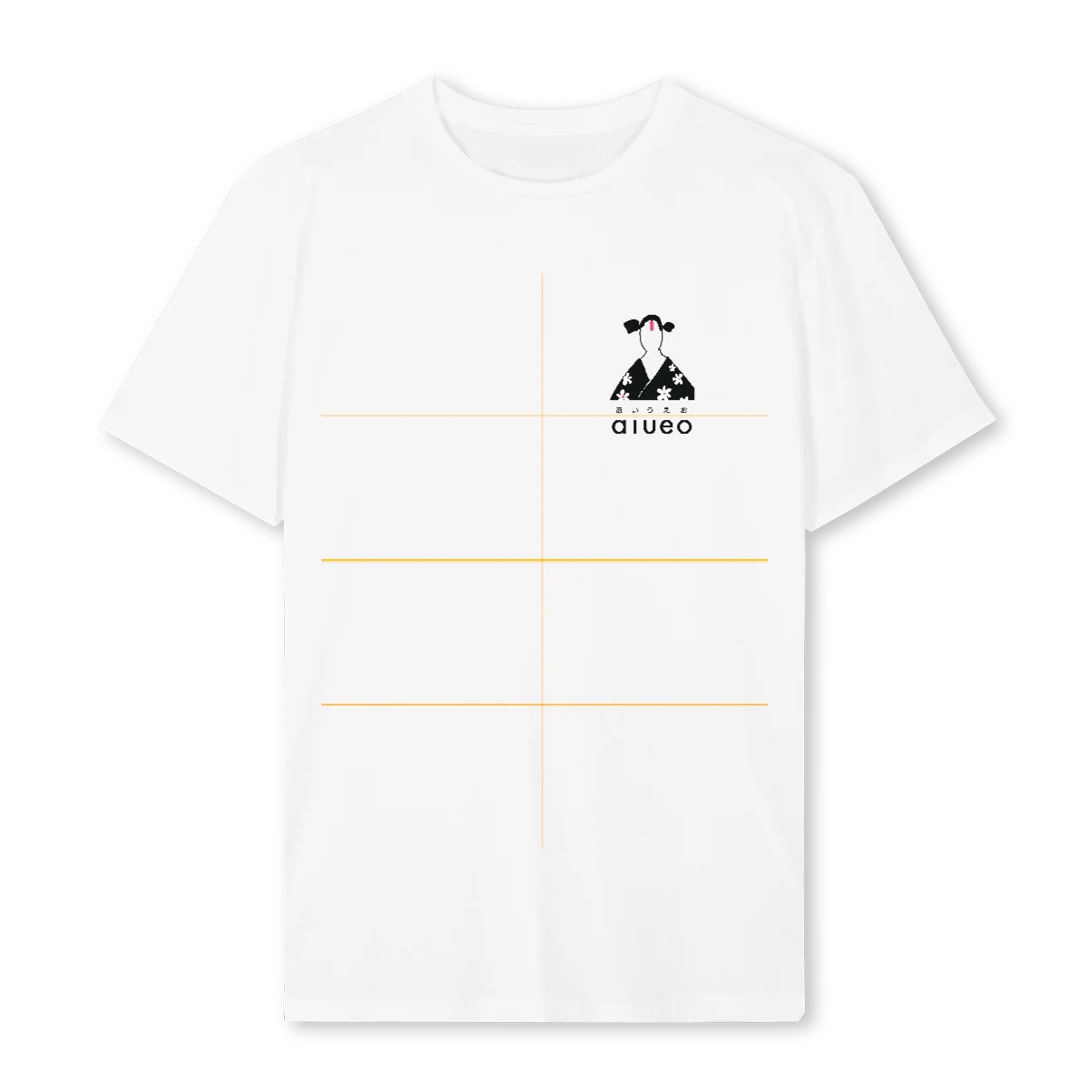 KIMONO GIRL FOUR White Regular Tee.
