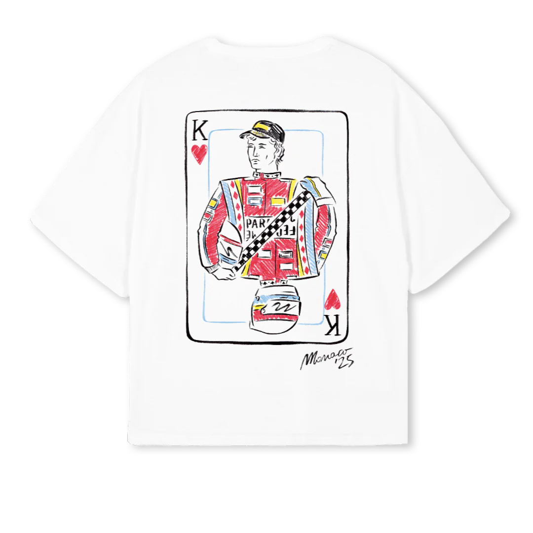 KING OF HEARTS White Oversized Boxy Tee. - Image 2