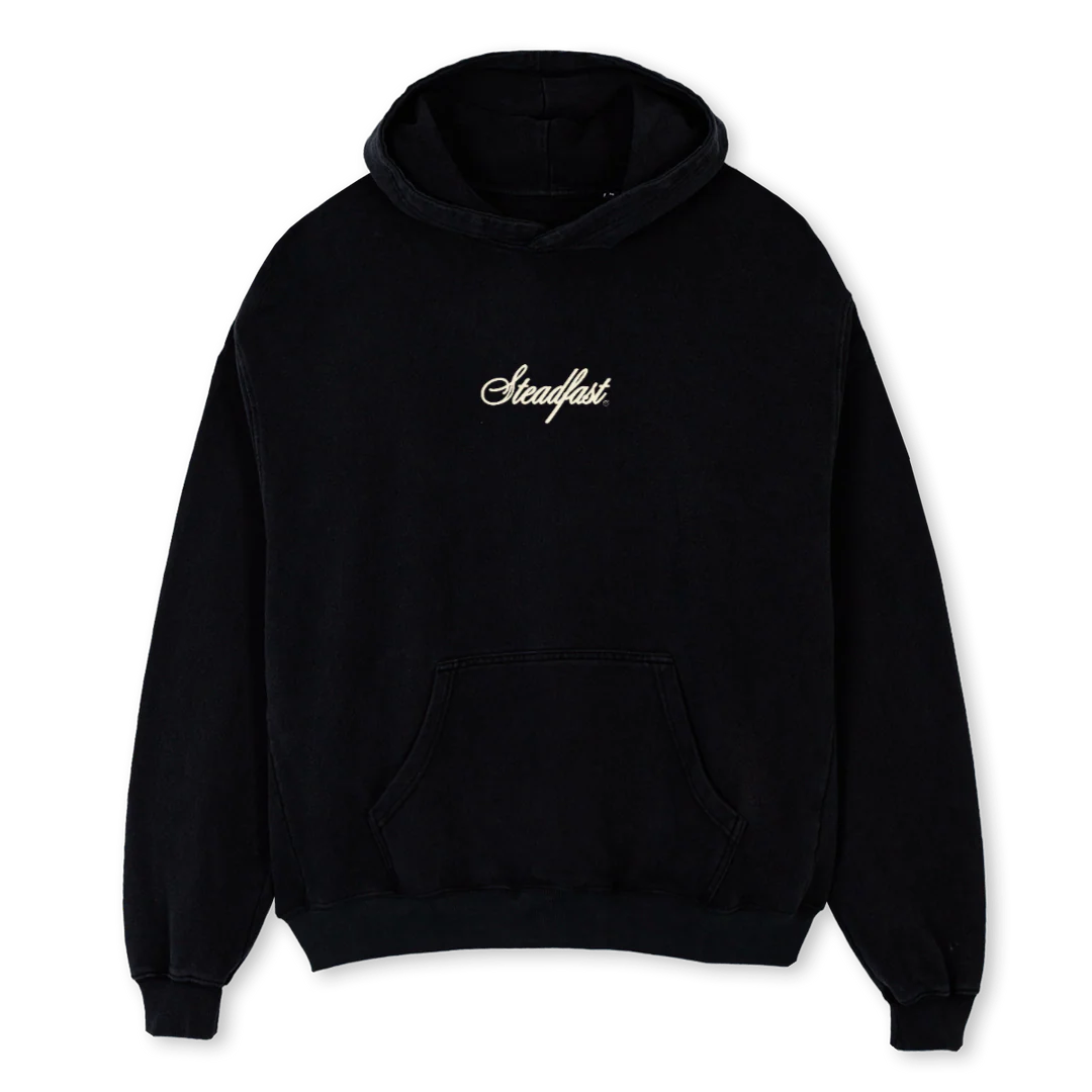 KINGBLACK Black Oversized Hoodie.