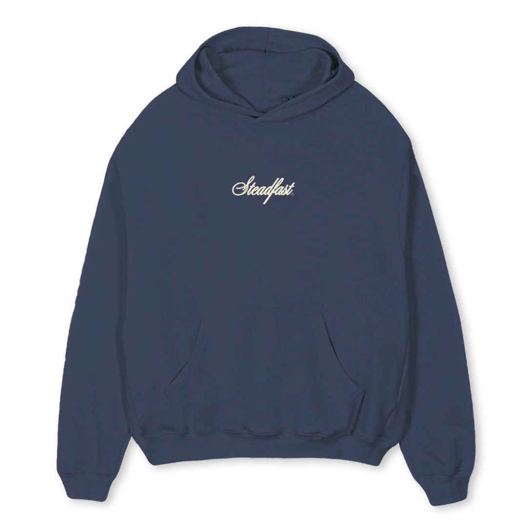 KINGNAVY Navy Blue Oversized Hoodie.