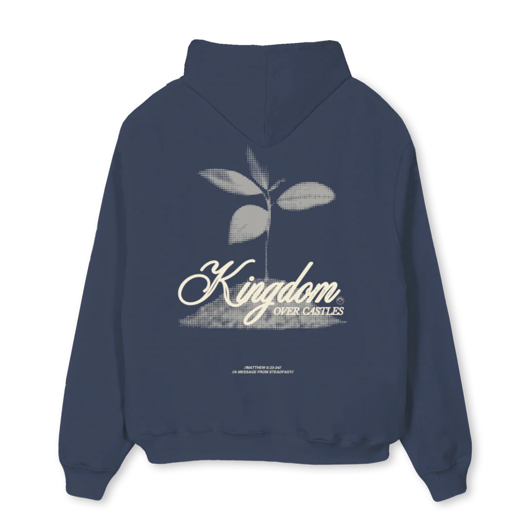 KINGNAVY Navy Blue Oversized Hoodie. - Image 2