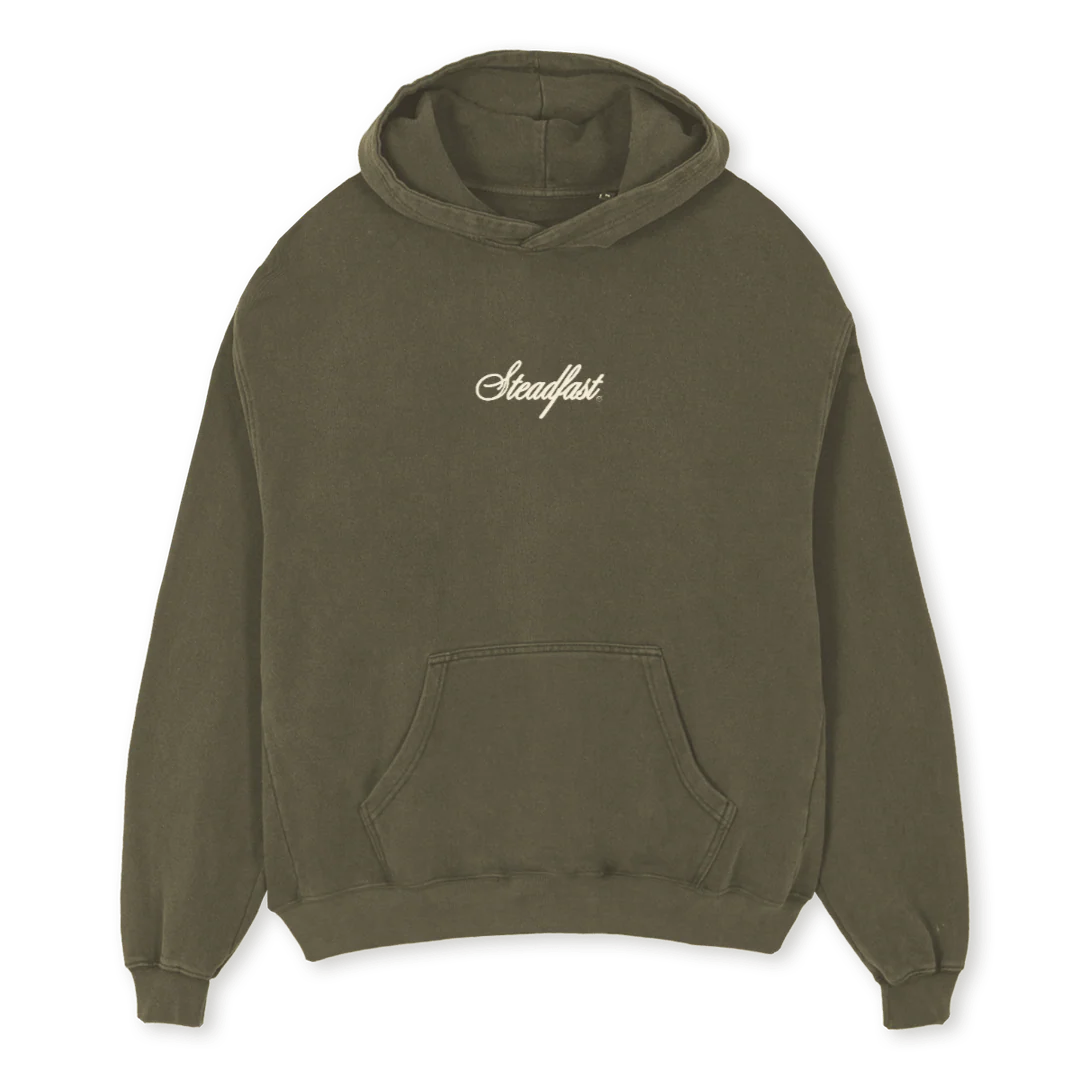 KINGOLIVE Vintage Olive Oversized Hoodie.