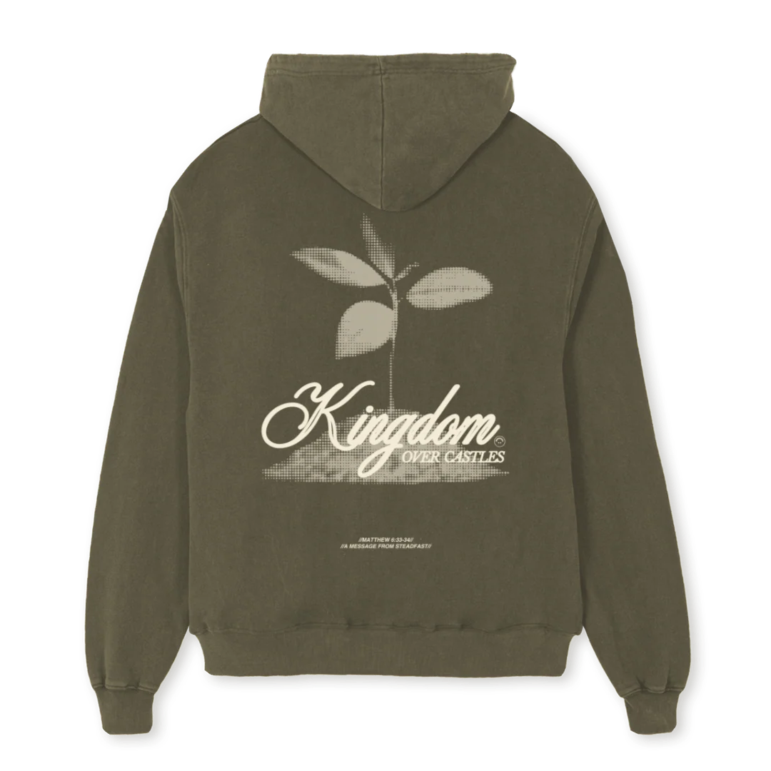 KINGOLIVE Vintage Olive Oversized Hoodie. - Image 2