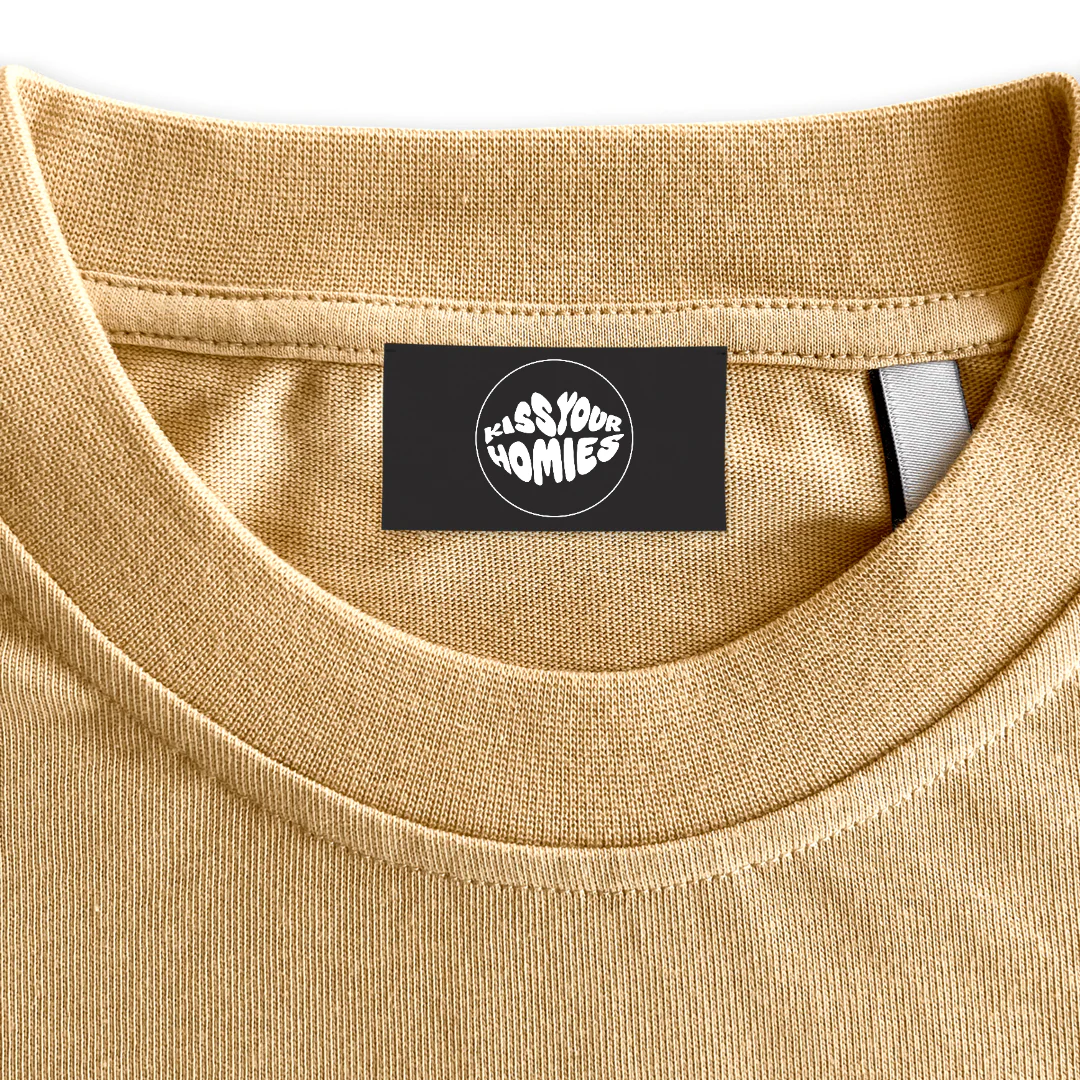 KISS YOUR HOMIES Custom Neck Label.