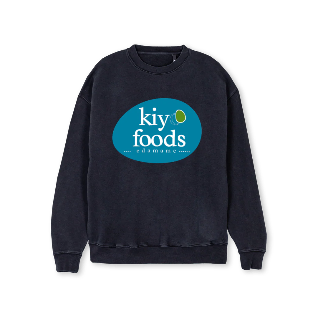 KIYOCREW Vintage Black Regular Crewneck Sweater.