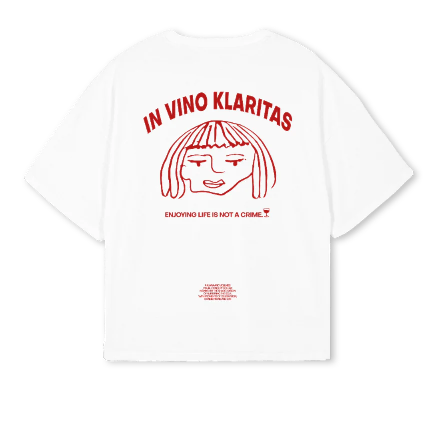 KLARA White Oversized Boxy Tee. - Image 2