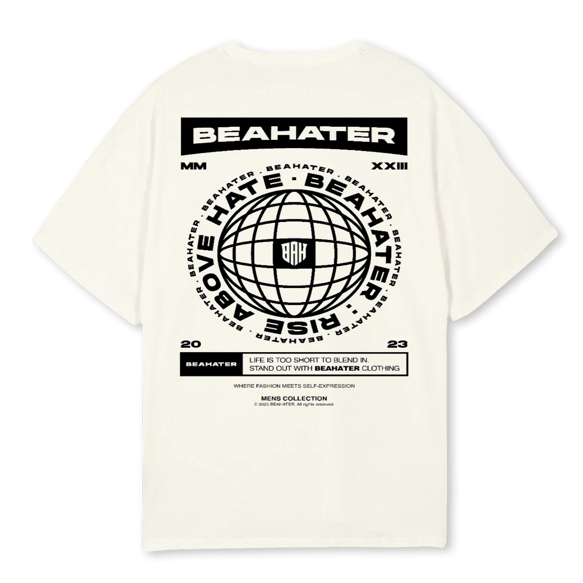 KLASSIK SHIRT Cream Oversized Tee. - Image 2