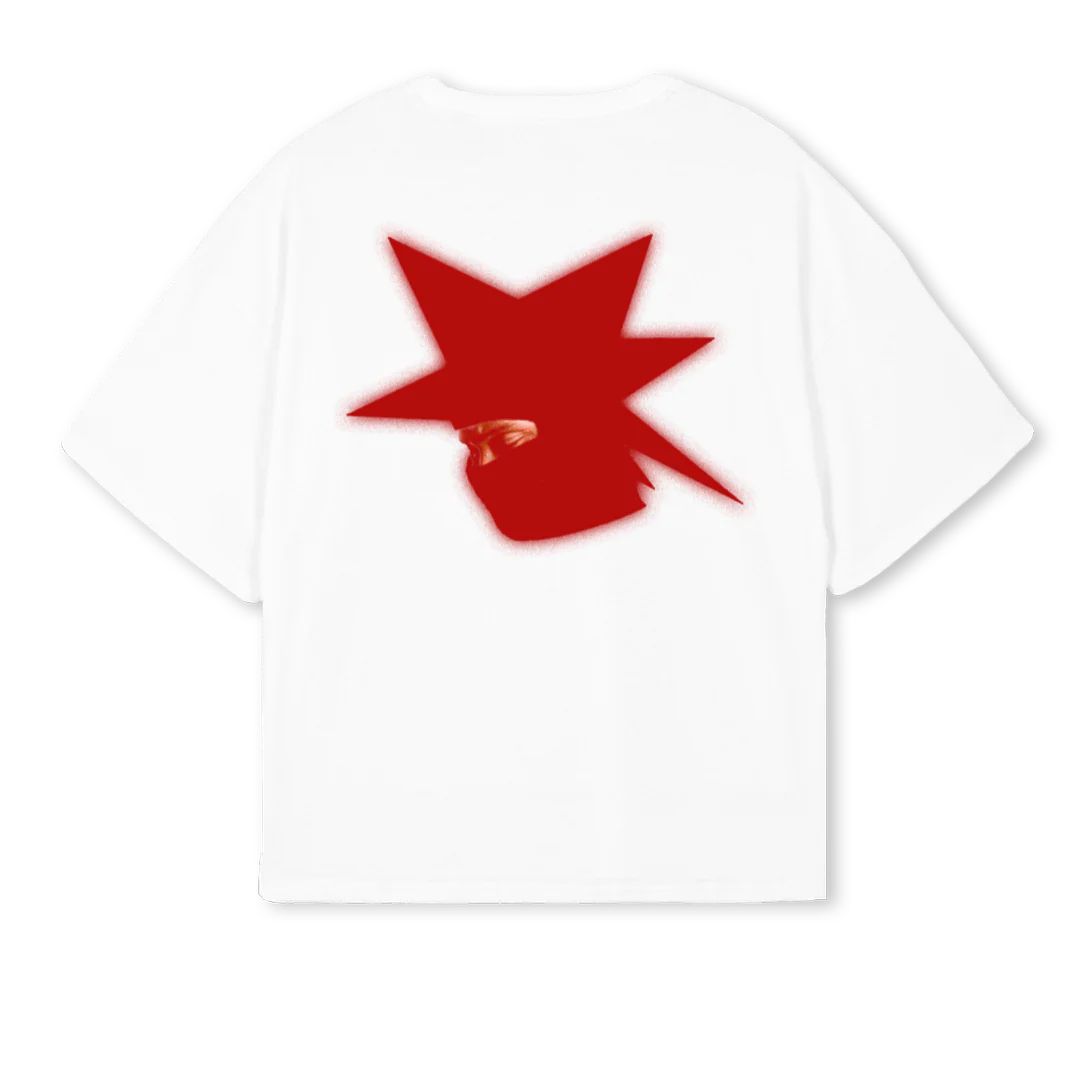 KOFEMHEHLTWENTYFIVE White Oversized Boxy Tee. - Image 2