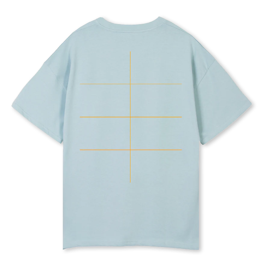 KTT FLOWERSMILE Cold Blue Oversized Tee. - Image 2