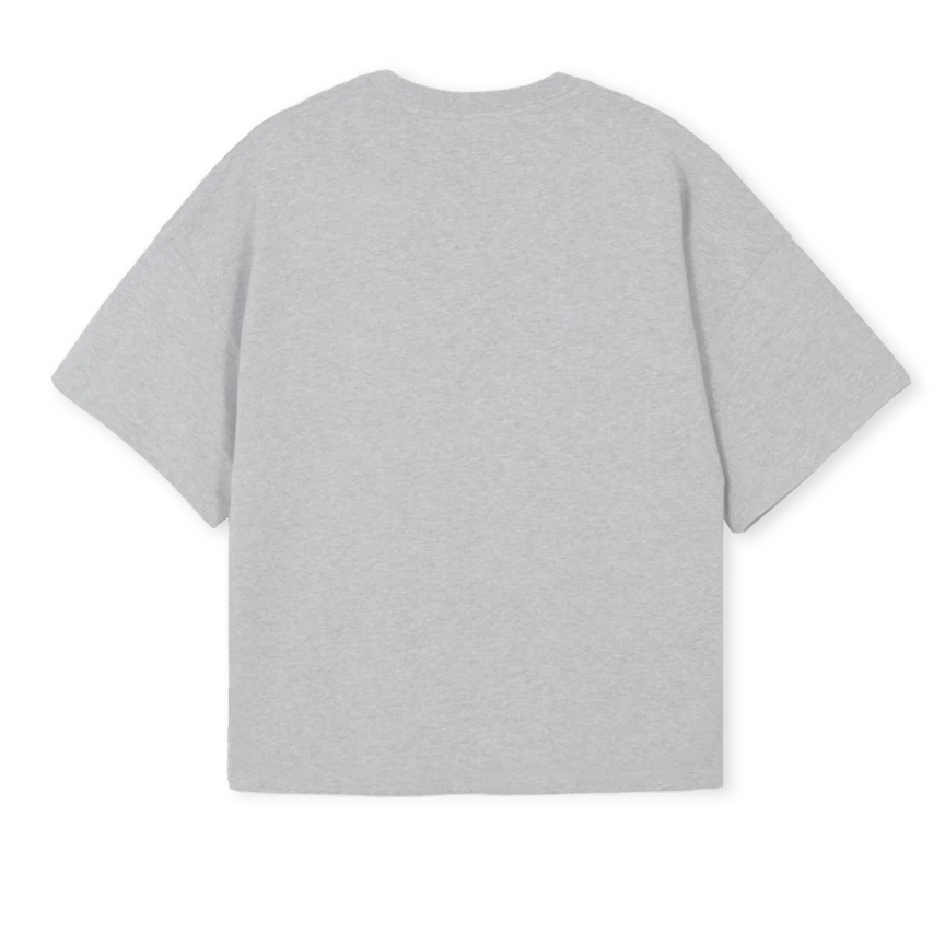 KTT WASH Light Grey Marl Oversized Boxy Tee. - Image 2