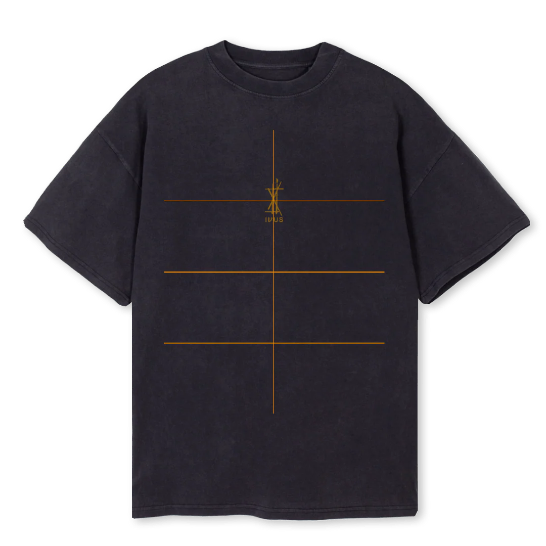 KURAI Vintage Black Oversized Tee.