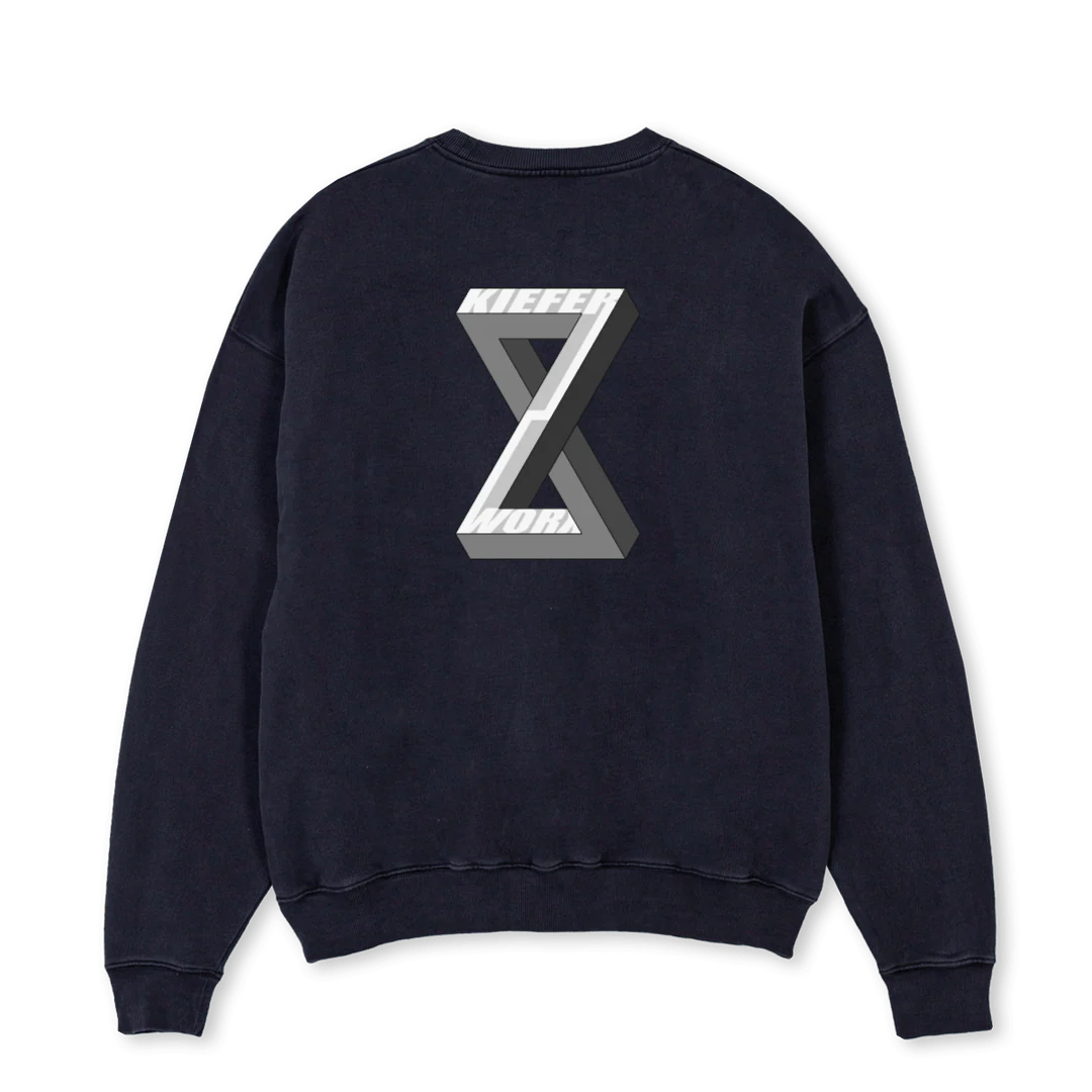 KXVINTAGEBLACKSWEATER Vintage Black Oversized Crewneck Sweater. - Image 2