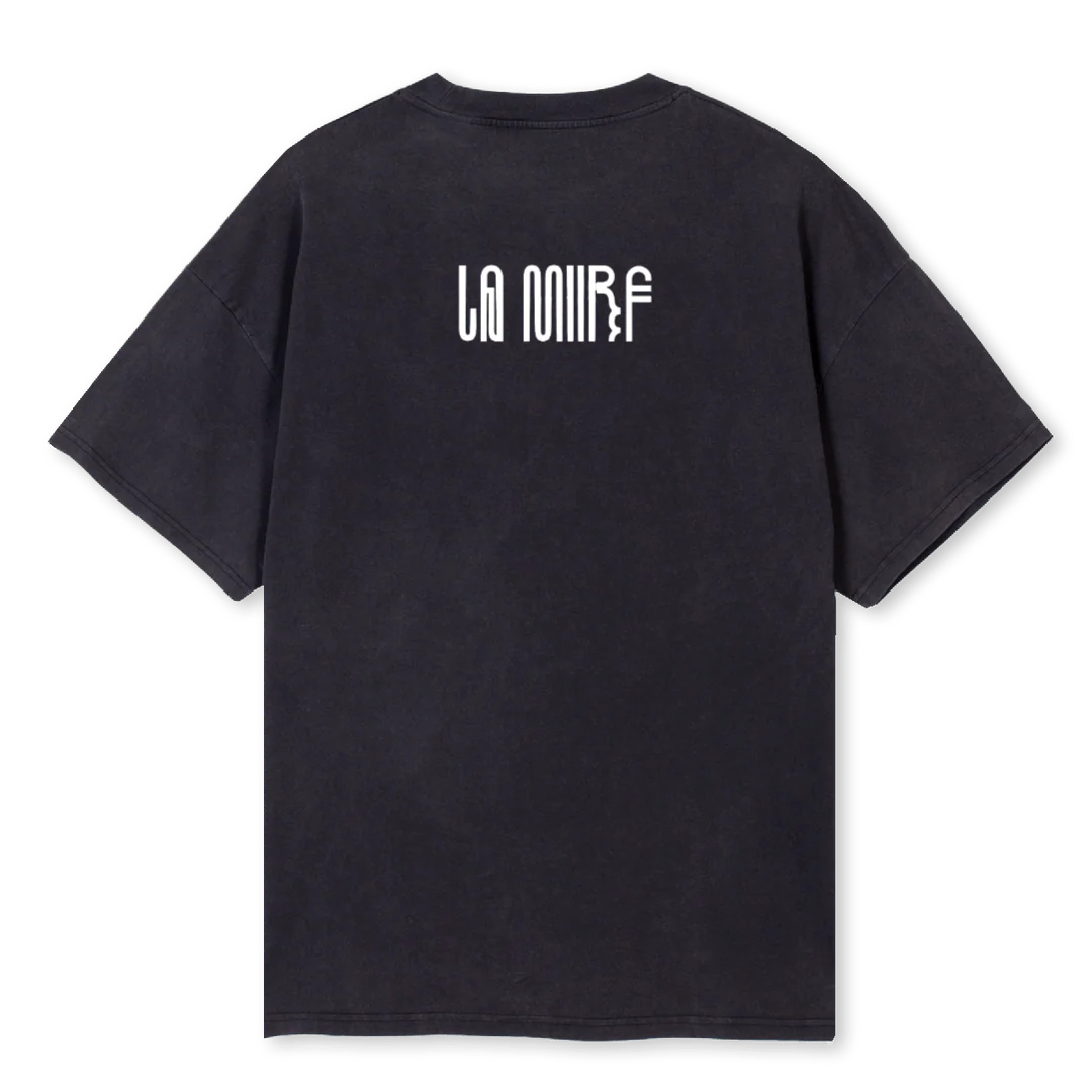 LA MIIRF Vintage Black Oversized Tee. - Image 2