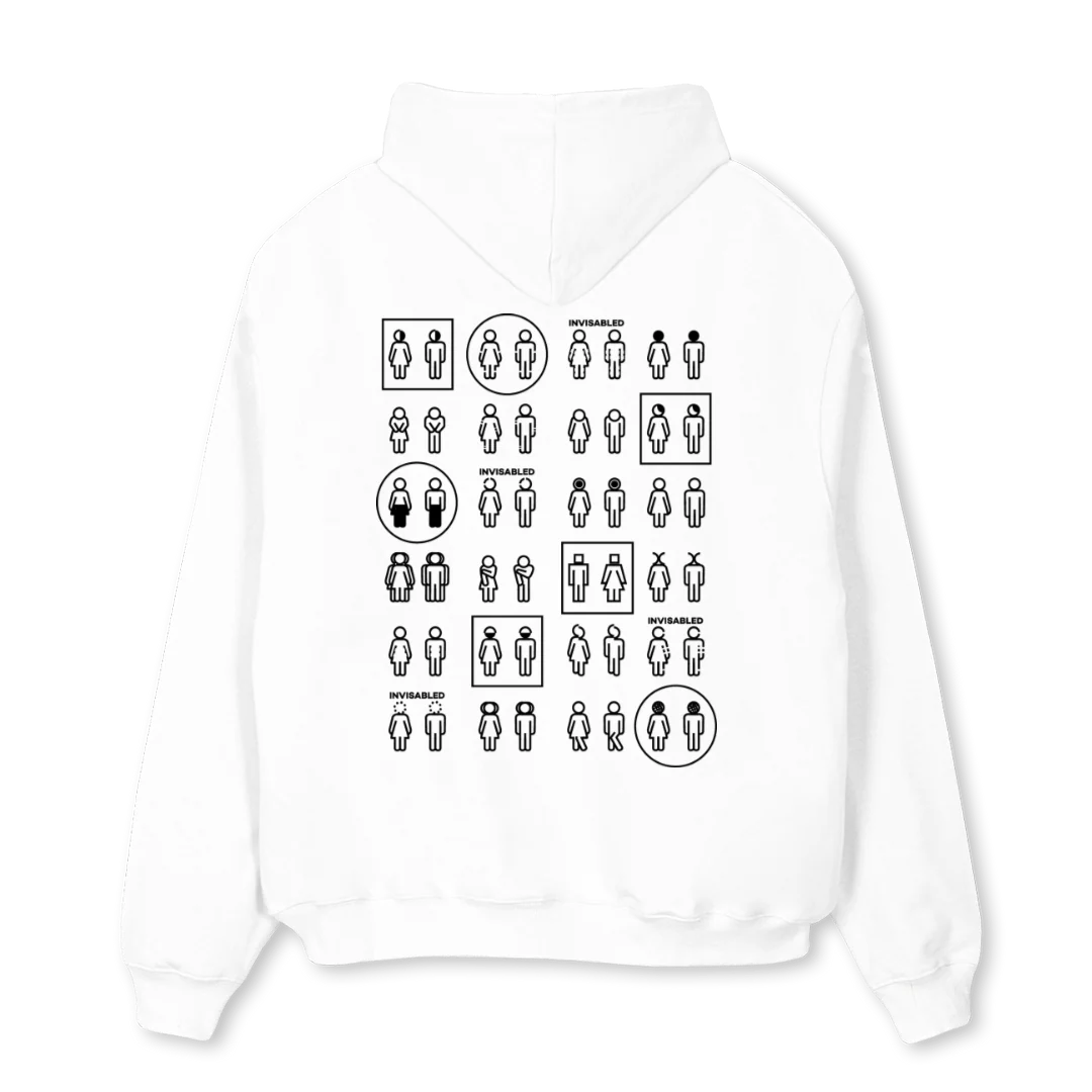 LABELS W WHITE Oversized Hoodie. - Image 2