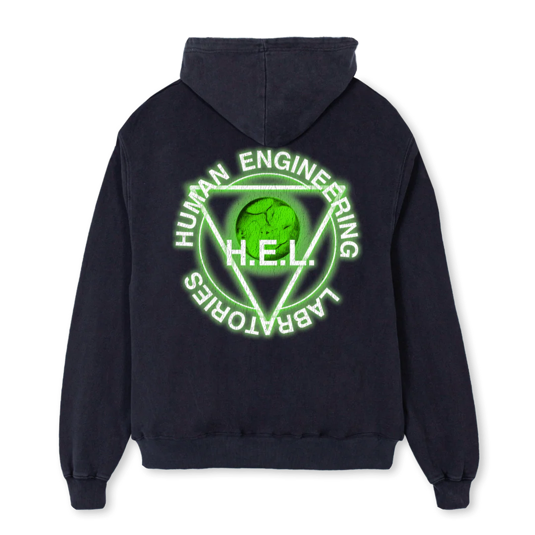 LABS Vintage Black Oversized Hoodie. - Image 2