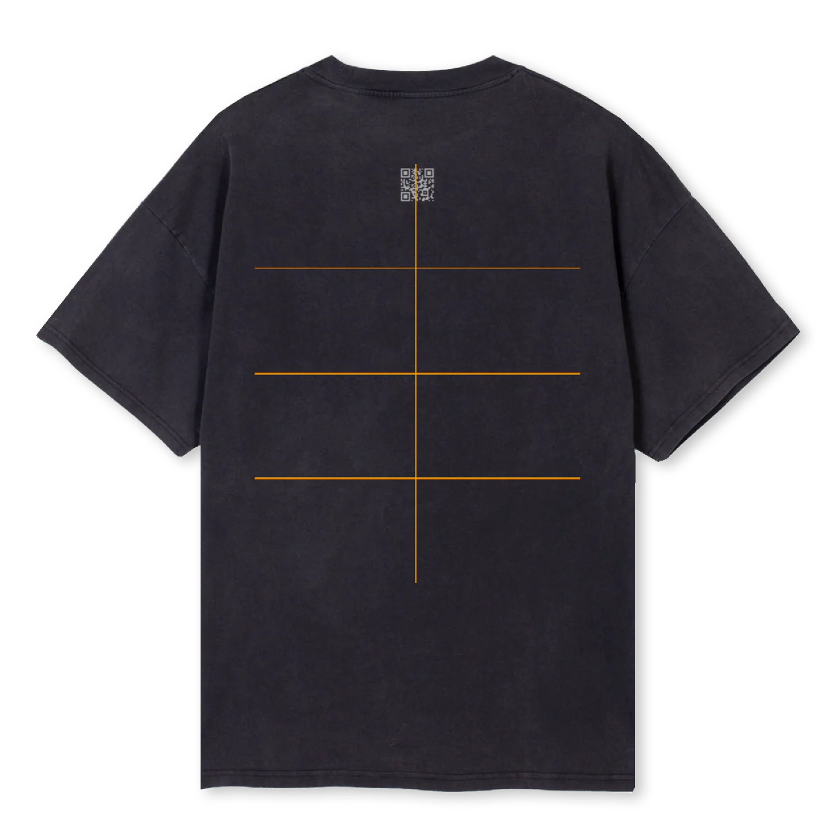 LACED TEE Vintage Black Oversized Tee. - Image 2