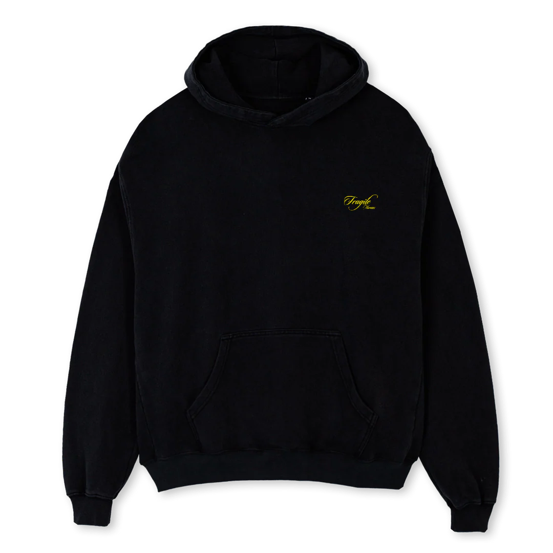 LADY HD Black Oversized Hoodie.