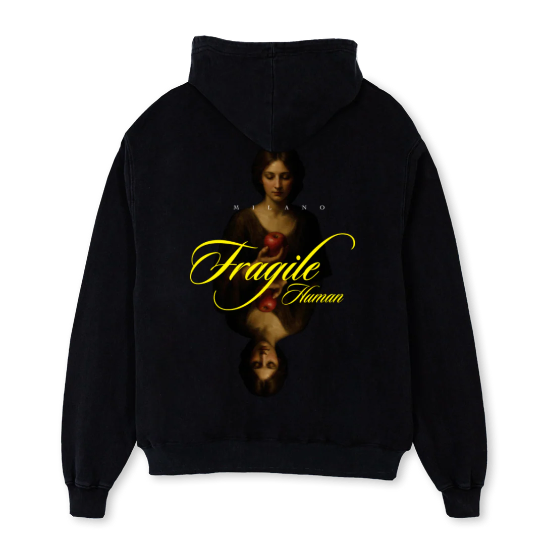 LADY HD Black Oversized Hoodie. - Image 2