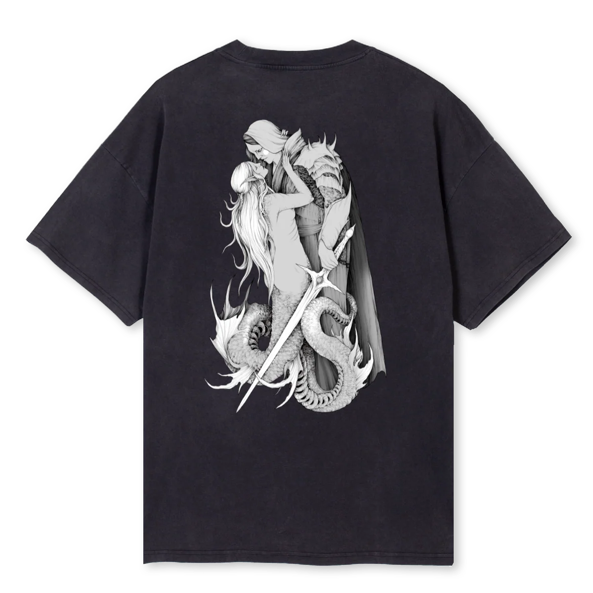 LAMIA Vintage Black Oversized Tee. - Image 2