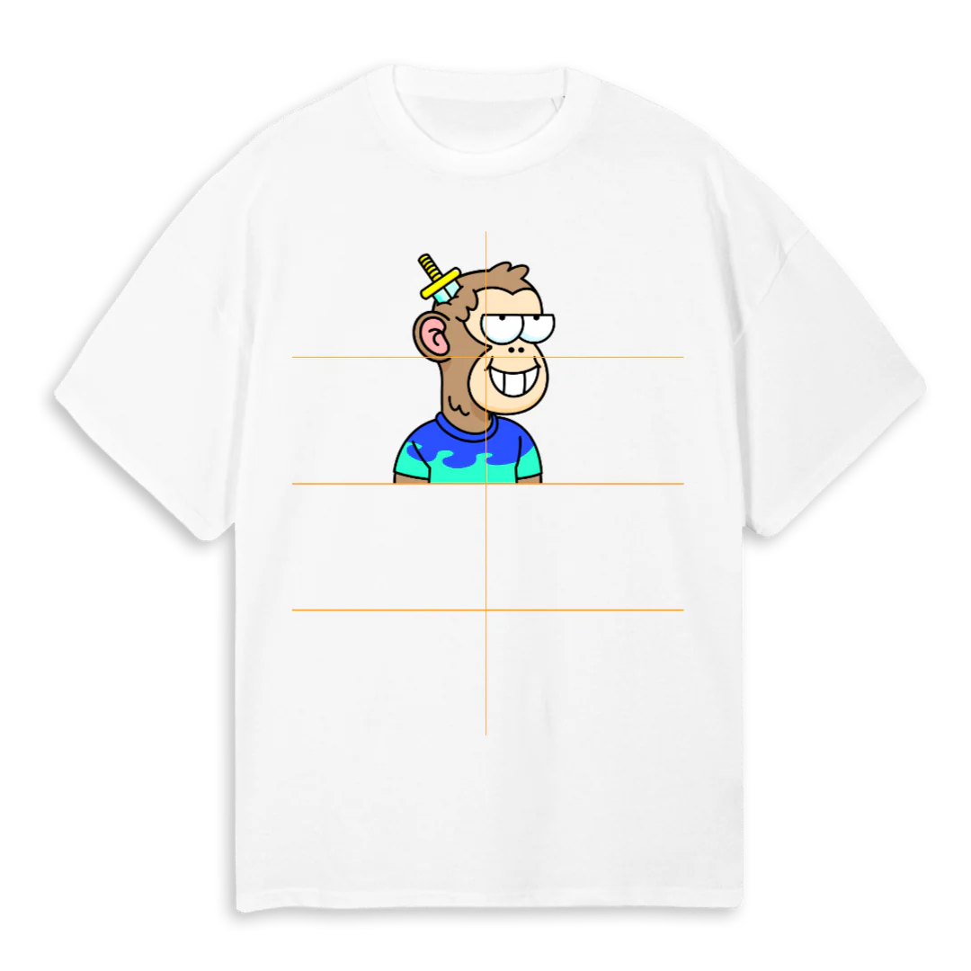 LANDER M A White Oversized Tee.