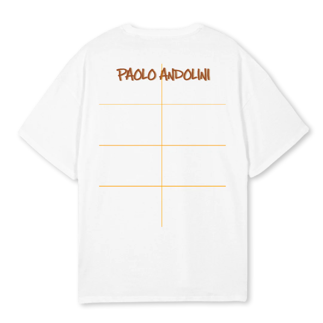 LANDER M A White Oversized Tee. - Image 2