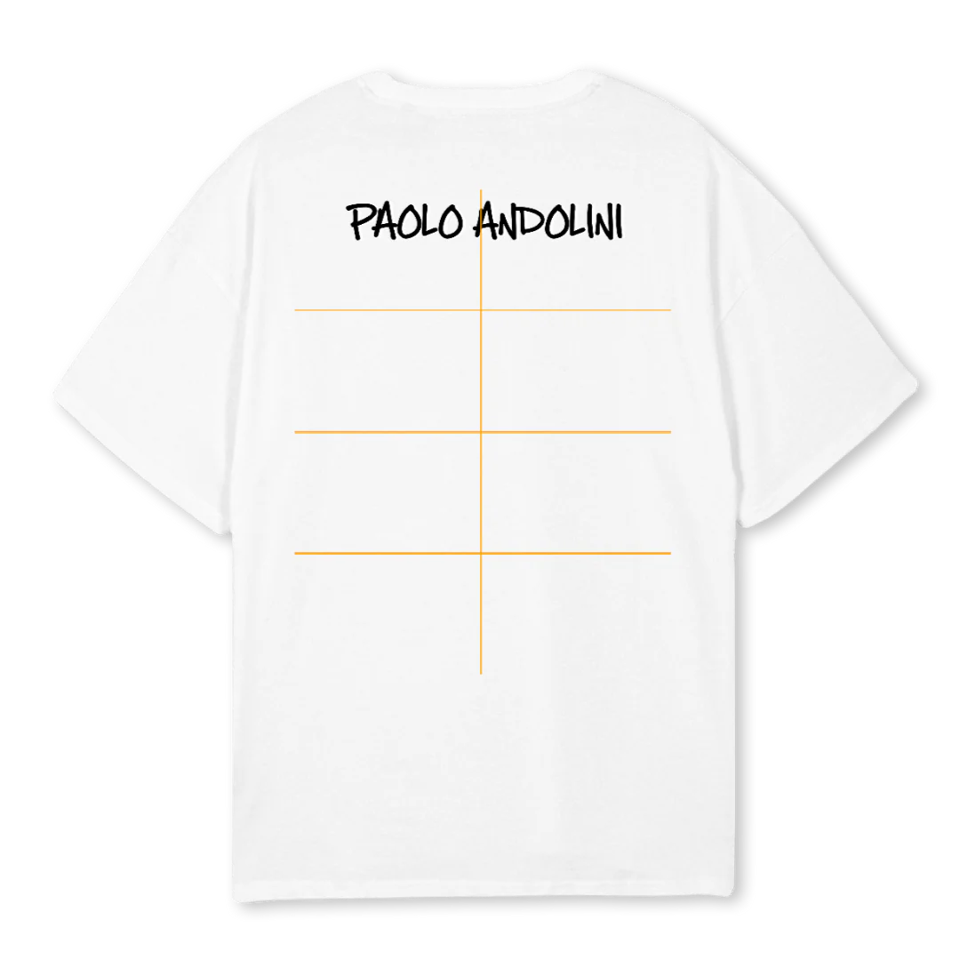 LANDER M B White Oversized Tee. - Image 2