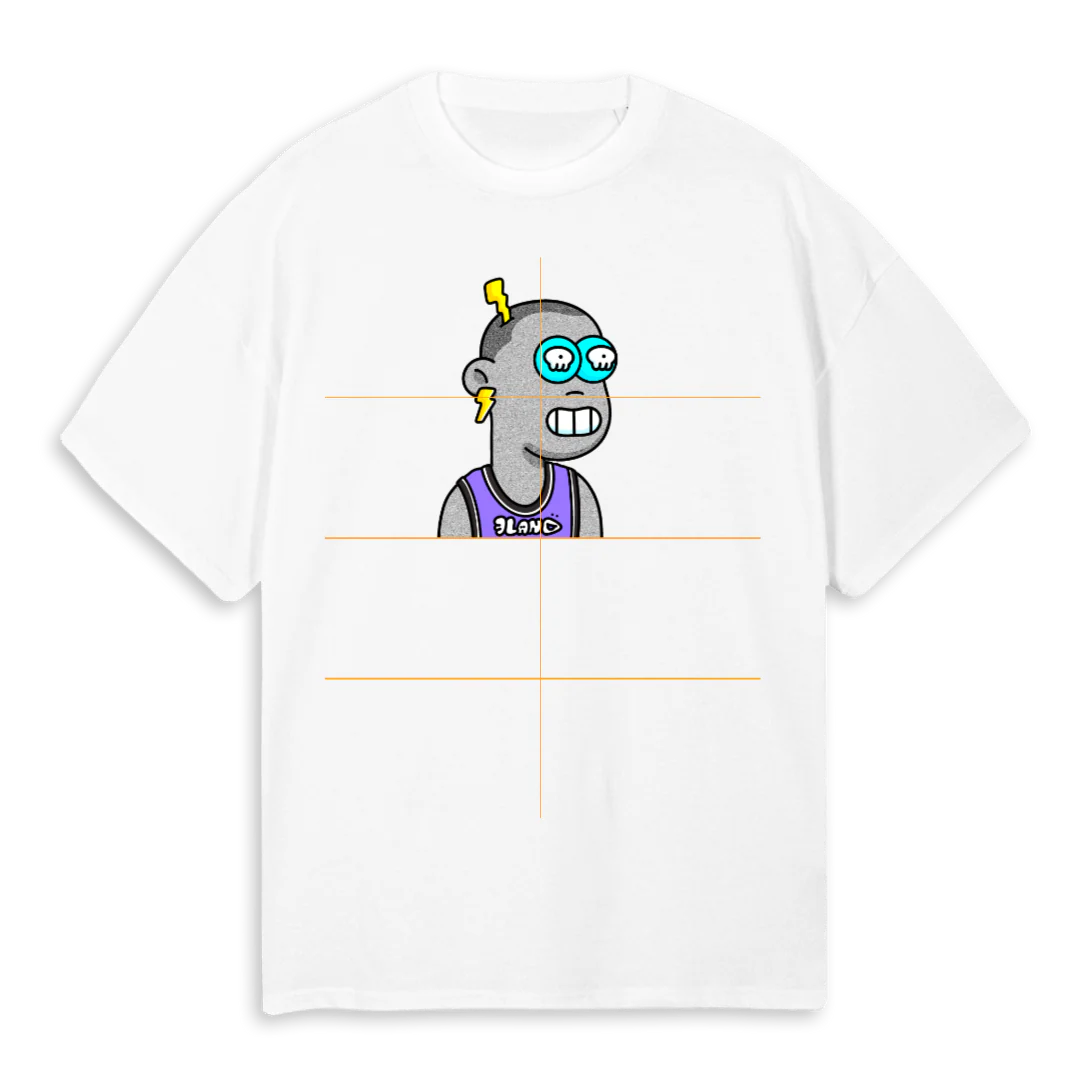 LANDER M C White Oversized Tee.