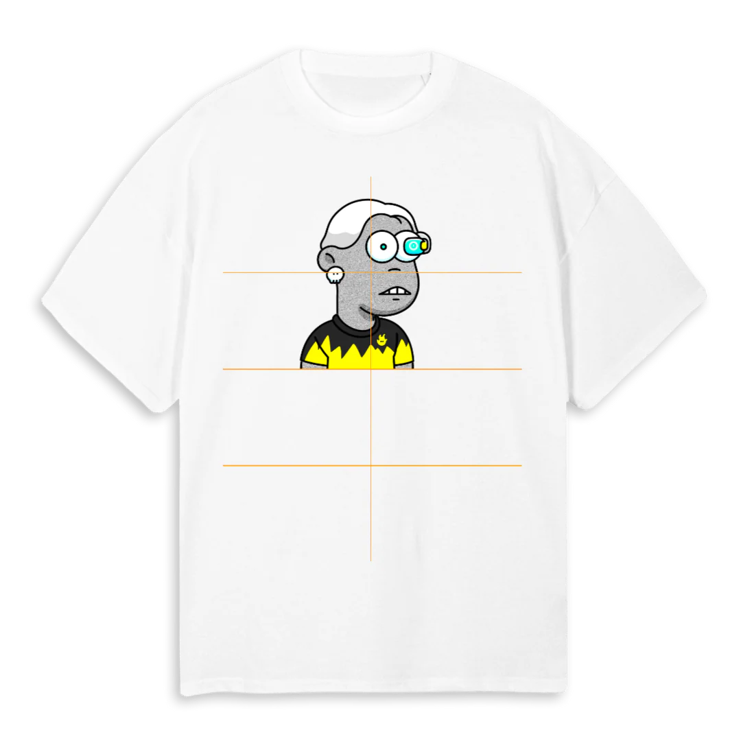 LANDER M D White Oversized Tee.
