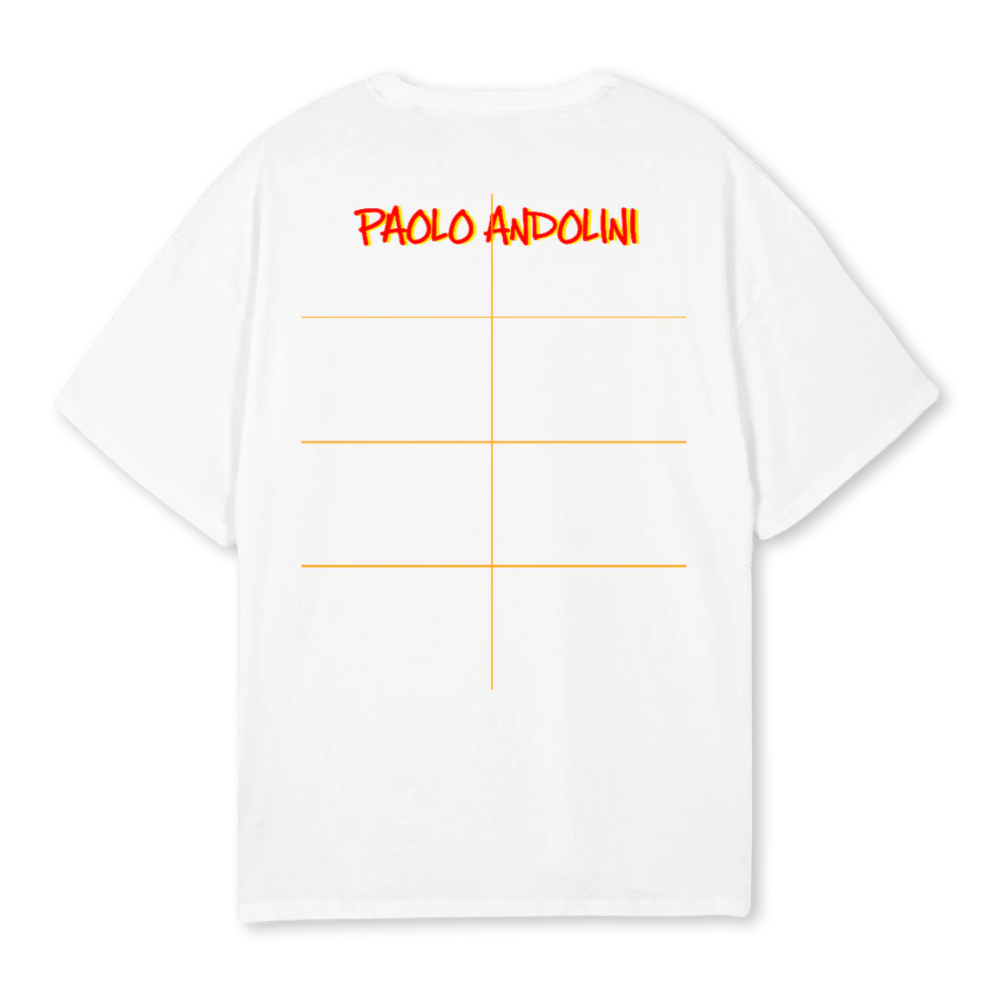 LANDER W D White Oversized Tee. - Image 2