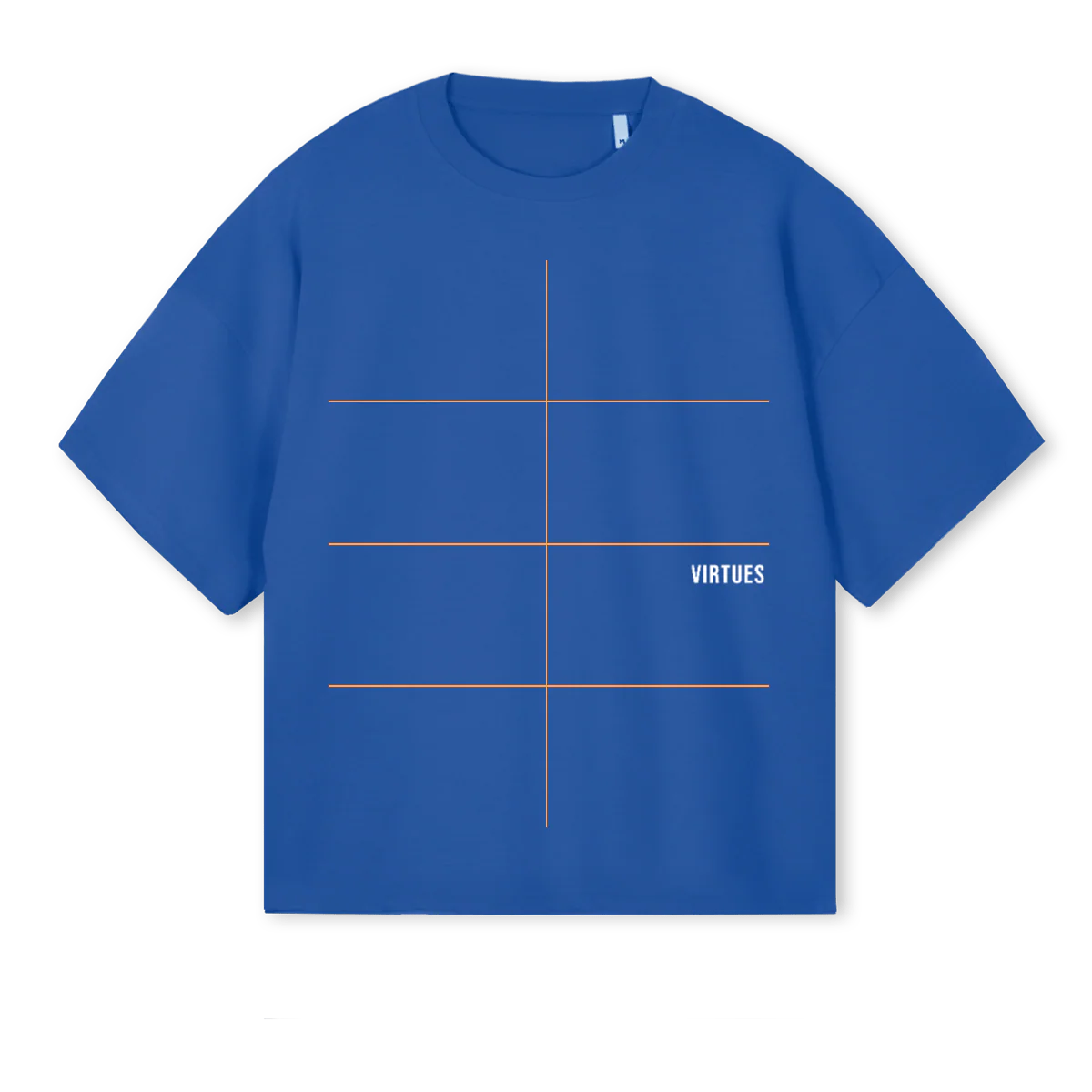 LAPLAYABLUE  Cobalt Blue Oversized Boxy Tee.