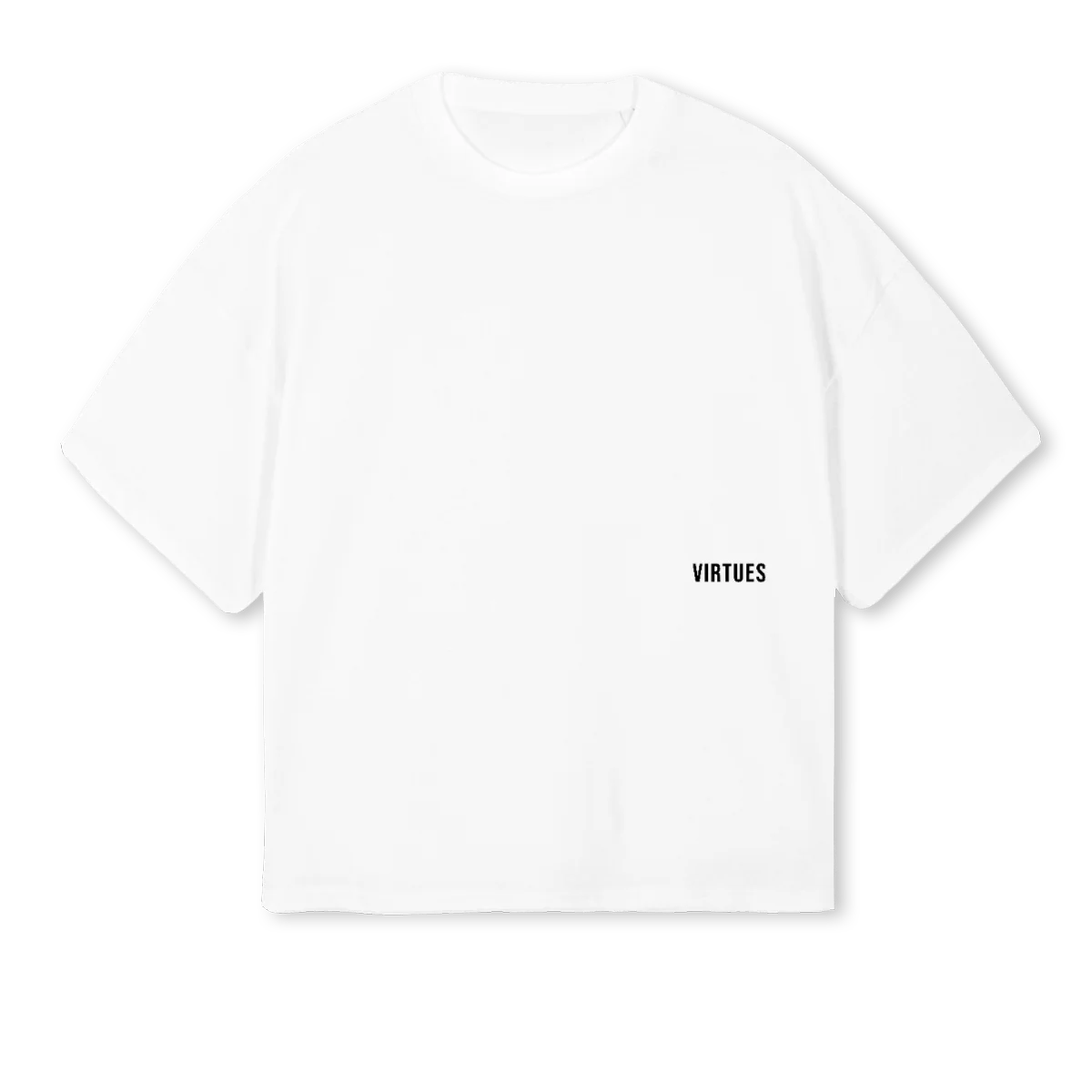 LAPLAYAWHITE White Oversized Boxy Tee.
