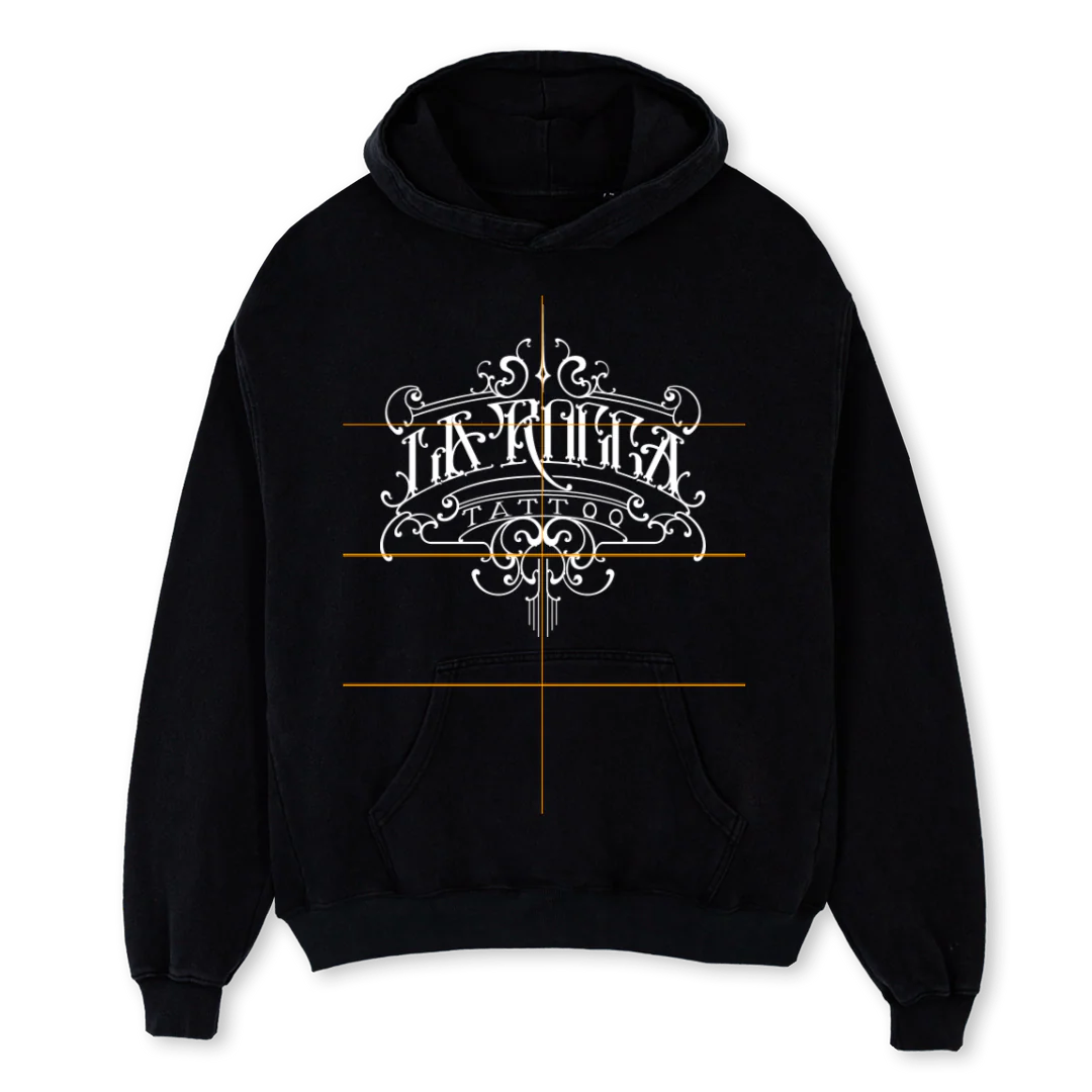 LAROCCA ILICHO Black Oversized Hoodie.