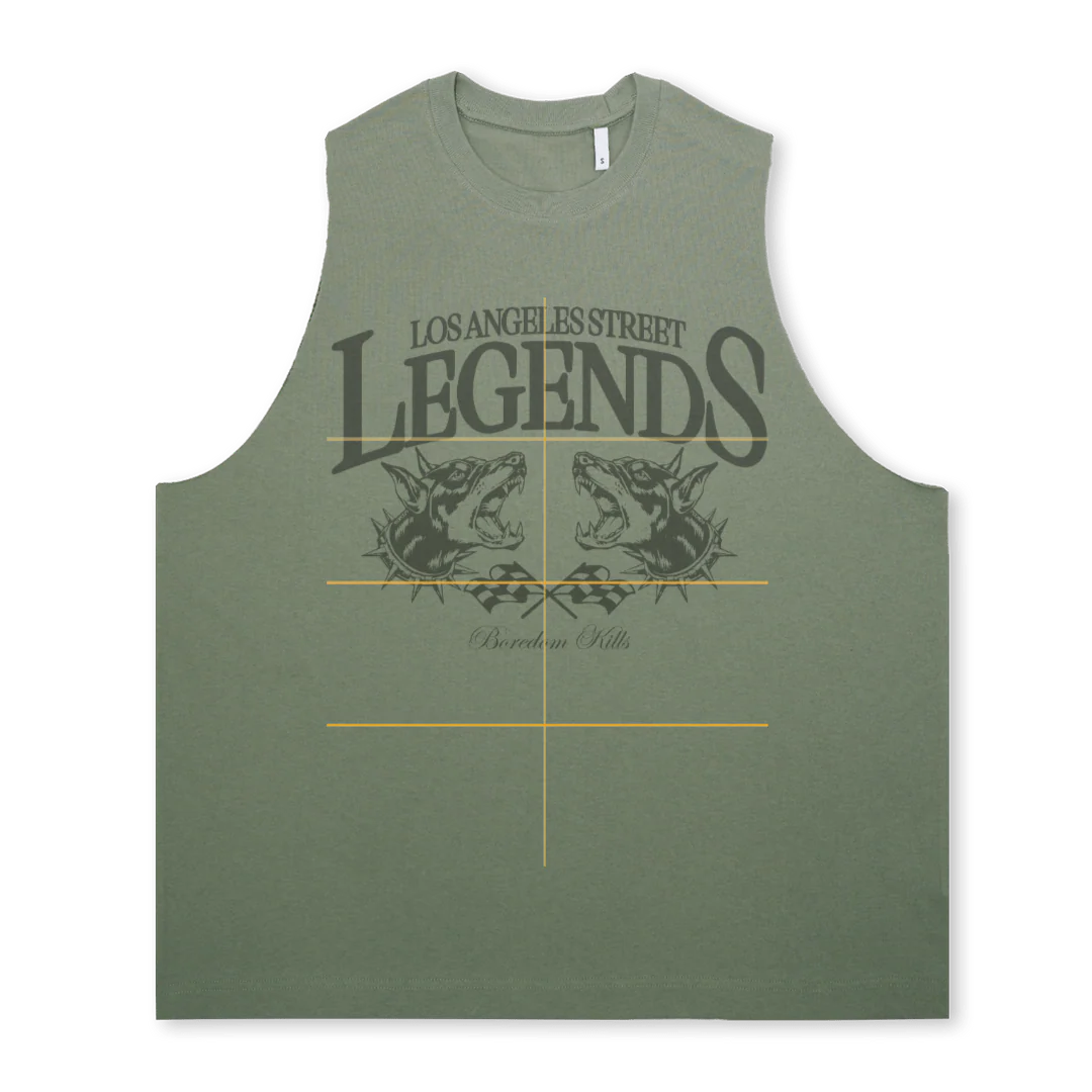 LASL Green Desert Oversized Vest.