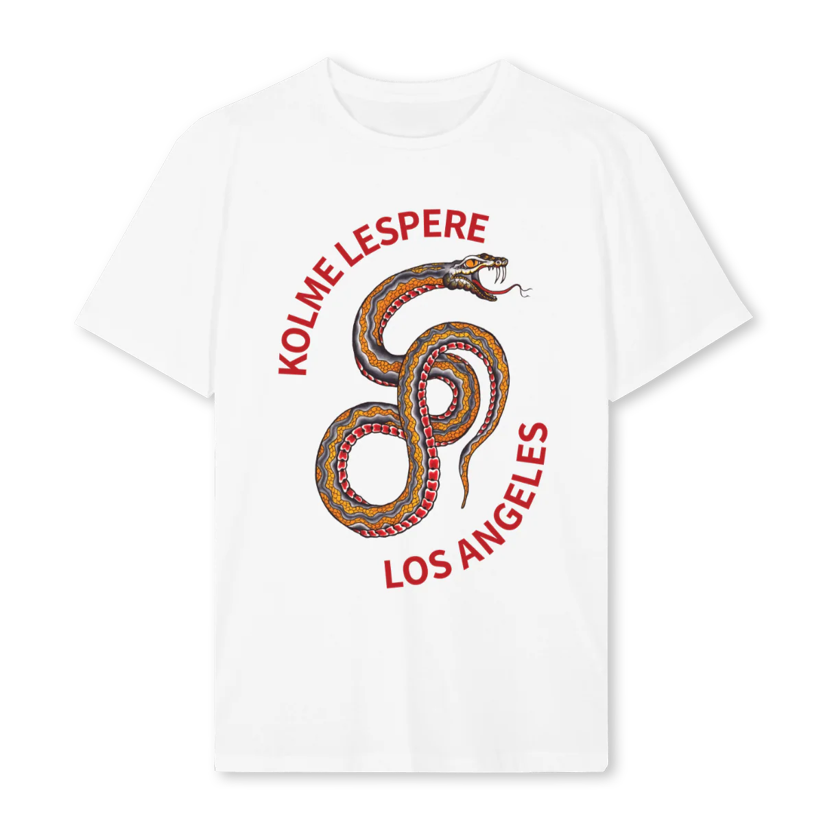 LASNAKEW White Regular Tee.