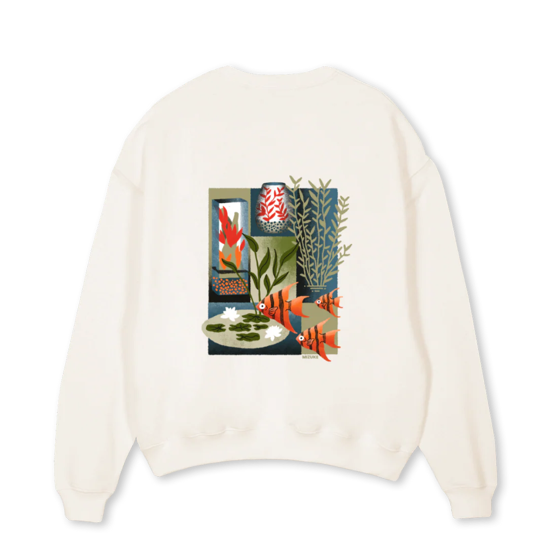 HOODIEMIZUKESTORE_VW White Oversized Crewneck Sweater - Image 2