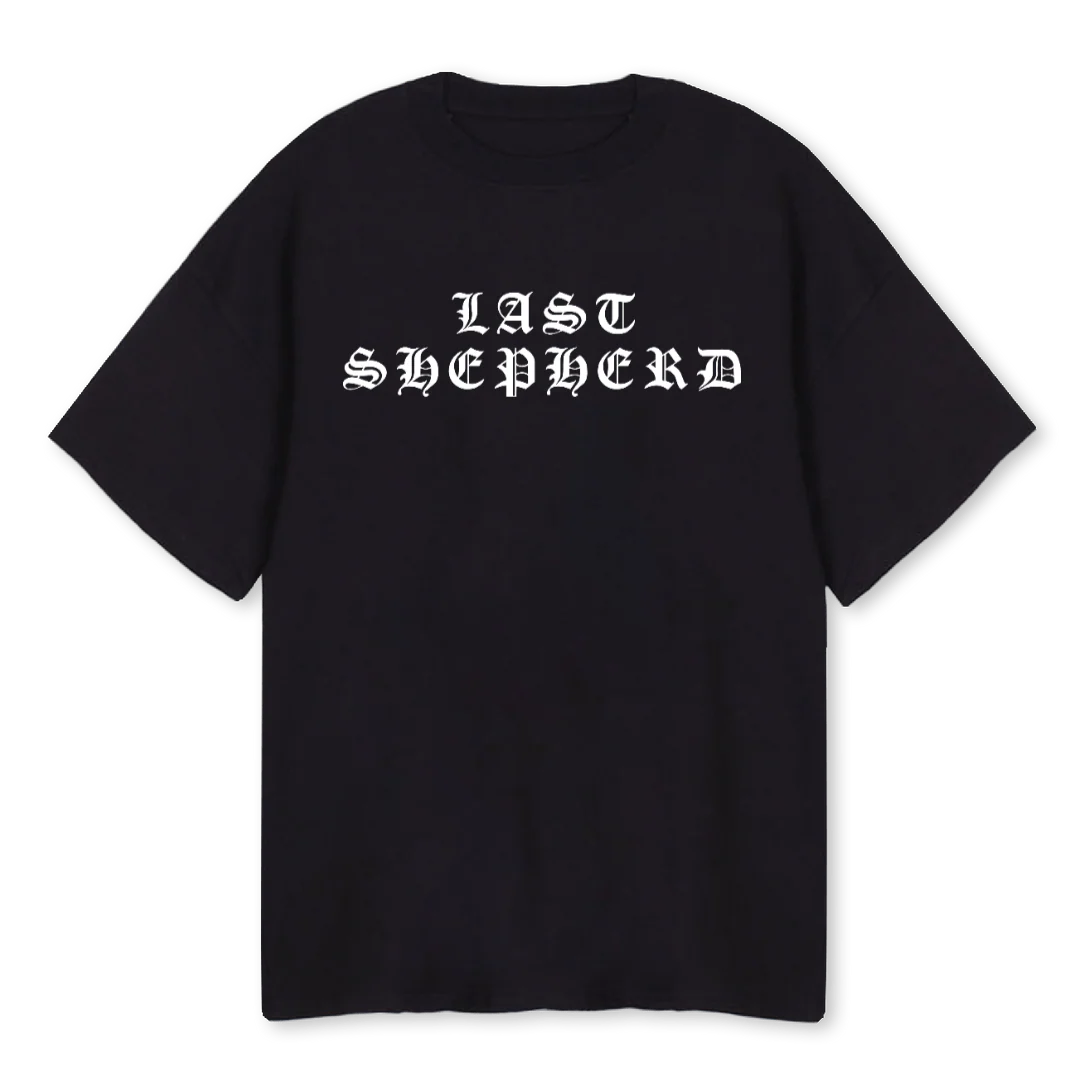 LASTSHEPHERDBLCK Black Oversized Tee.