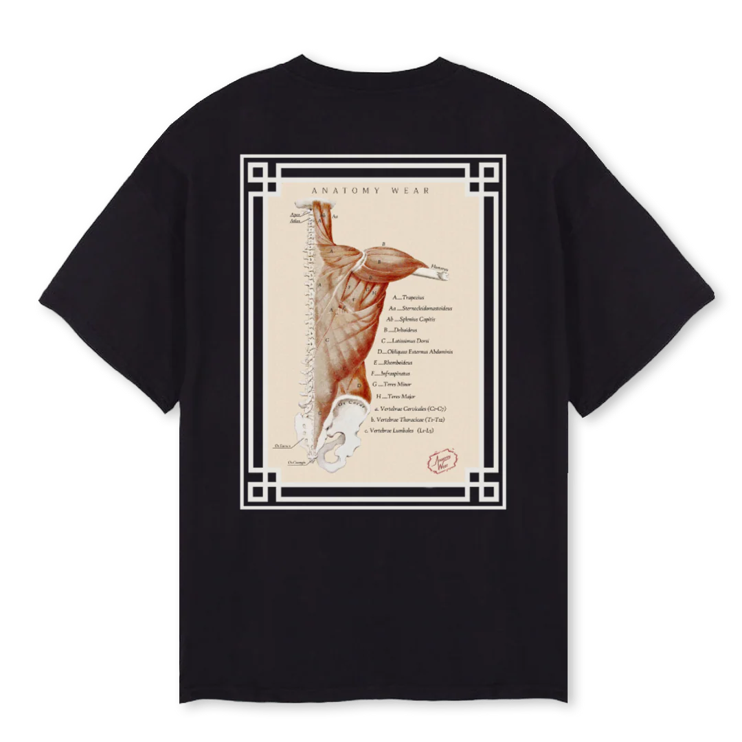 LATISSIMUS DORSI Black Oversized Tee. - Image 2